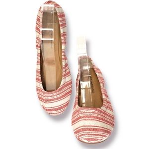 Lucky Brand Women's Emmie Ballet Flat, Red Stripe, 6.5 M US